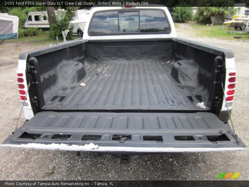 Oxford White / Medium Flint 2003 Ford F350 Super Duty XLT Crew Cab Dually