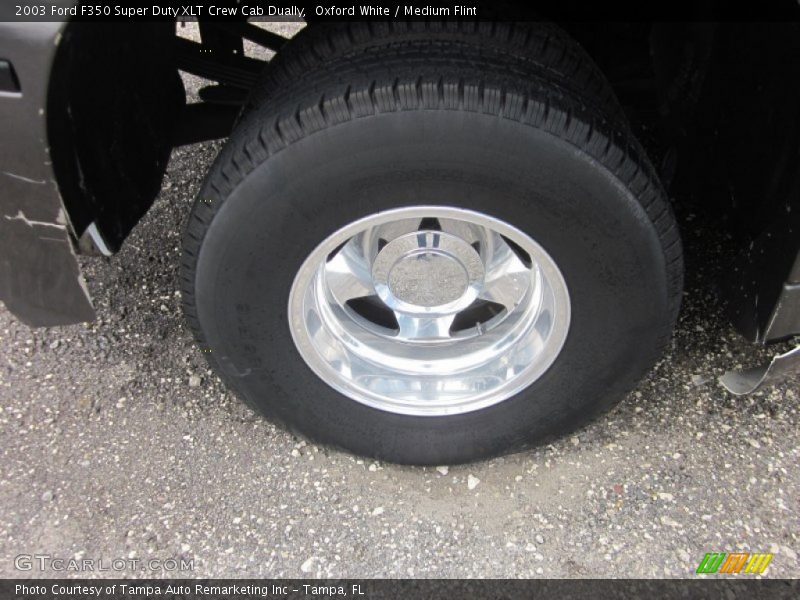 Oxford White / Medium Flint 2003 Ford F350 Super Duty XLT Crew Cab Dually