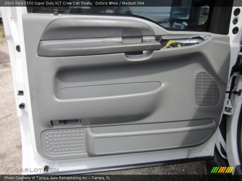 Oxford White / Medium Flint 2003 Ford F350 Super Duty XLT Crew Cab Dually
