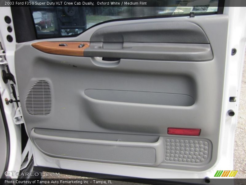 Oxford White / Medium Flint 2003 Ford F350 Super Duty XLT Crew Cab Dually