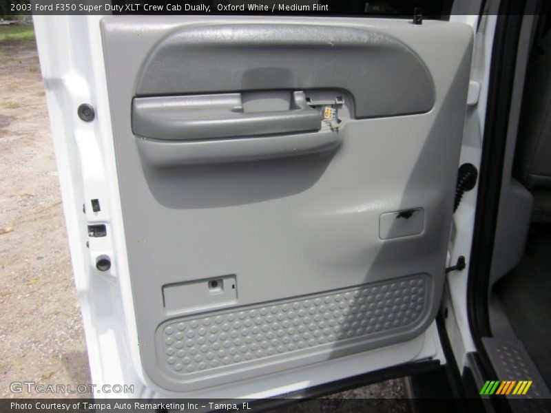 Oxford White / Medium Flint 2003 Ford F350 Super Duty XLT Crew Cab Dually