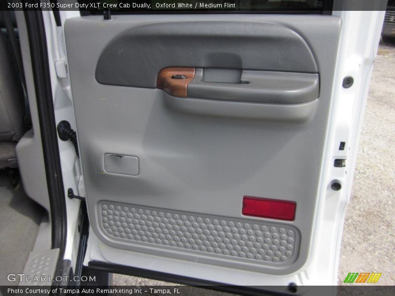 Oxford White / Medium Flint 2003 Ford F350 Super Duty XLT Crew Cab Dually