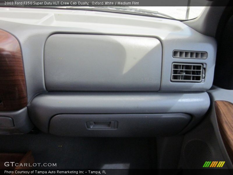 Oxford White / Medium Flint 2003 Ford F350 Super Duty XLT Crew Cab Dually