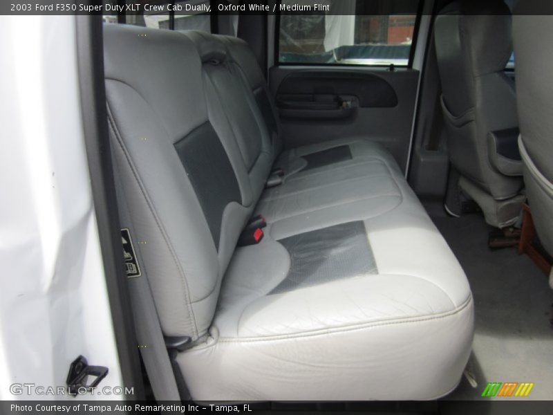 Oxford White / Medium Flint 2003 Ford F350 Super Duty XLT Crew Cab Dually