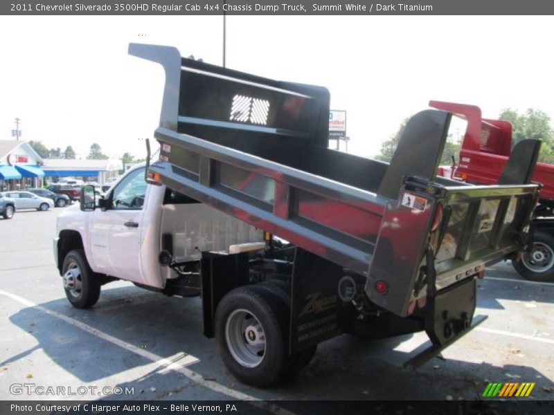 Summit White / Dark Titanium 2011 Chevrolet Silverado 3500HD Regular Cab 4x4 Chassis Dump Truck