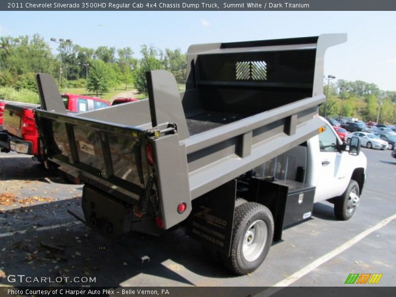 Summit White / Dark Titanium 2011 Chevrolet Silverado 3500HD Regular Cab 4x4 Chassis Dump Truck