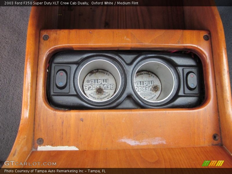Oxford White / Medium Flint 2003 Ford F350 Super Duty XLT Crew Cab Dually