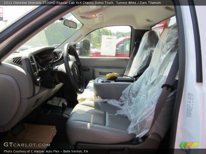 Summit White / Dark Titanium 2011 Chevrolet Silverado 3500HD Regular Cab 4x4 Chassis Dump Truck