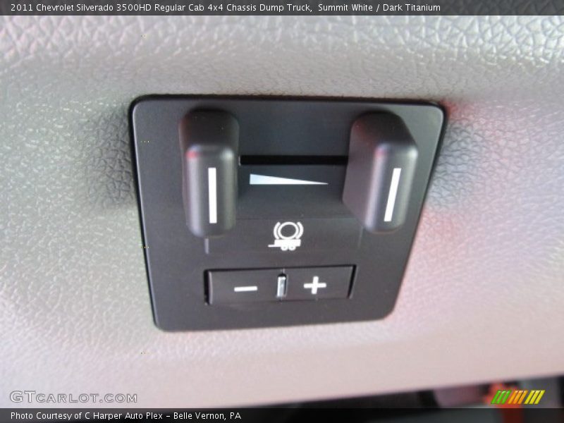 Controls of 2011 Silverado 3500HD Regular Cab 4x4 Chassis Dump Truck