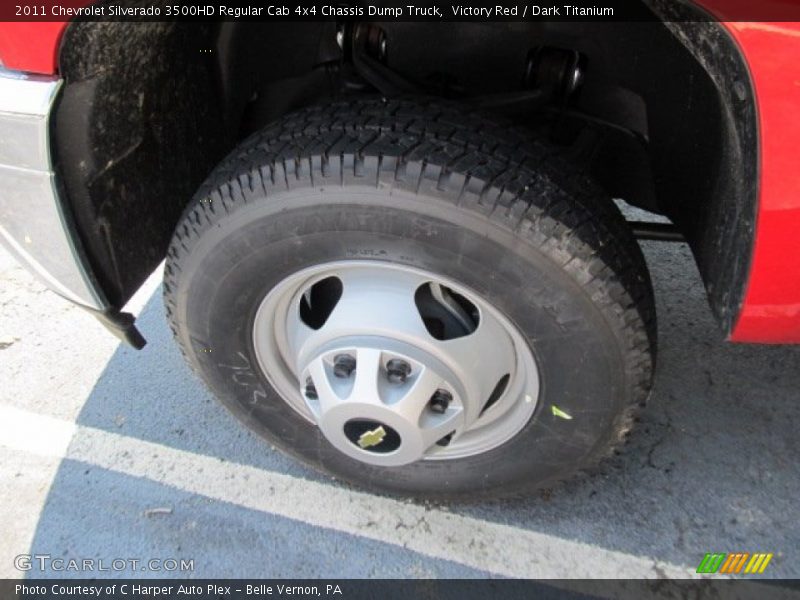 Victory Red / Dark Titanium 2011 Chevrolet Silverado 3500HD Regular Cab 4x4 Chassis Dump Truck