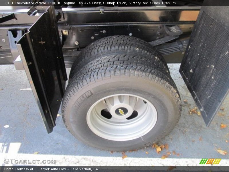 Victory Red / Dark Titanium 2011 Chevrolet Silverado 3500HD Regular Cab 4x4 Chassis Dump Truck