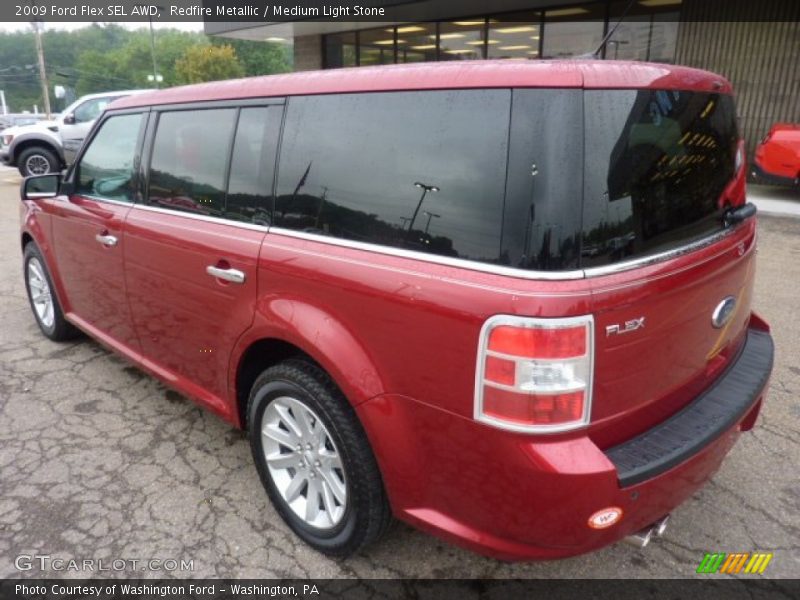 Redfire Metallic / Medium Light Stone 2009 Ford Flex SEL AWD