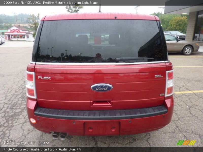 Redfire Metallic / Medium Light Stone 2009 Ford Flex SEL AWD