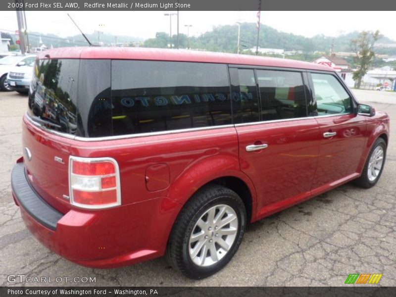 Redfire Metallic / Medium Light Stone 2009 Ford Flex SEL AWD