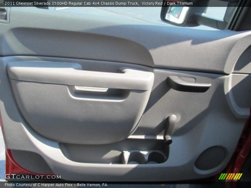 Victory Red / Dark Titanium 2011 Chevrolet Silverado 3500HD Regular Cab 4x4 Chassis Dump Truck