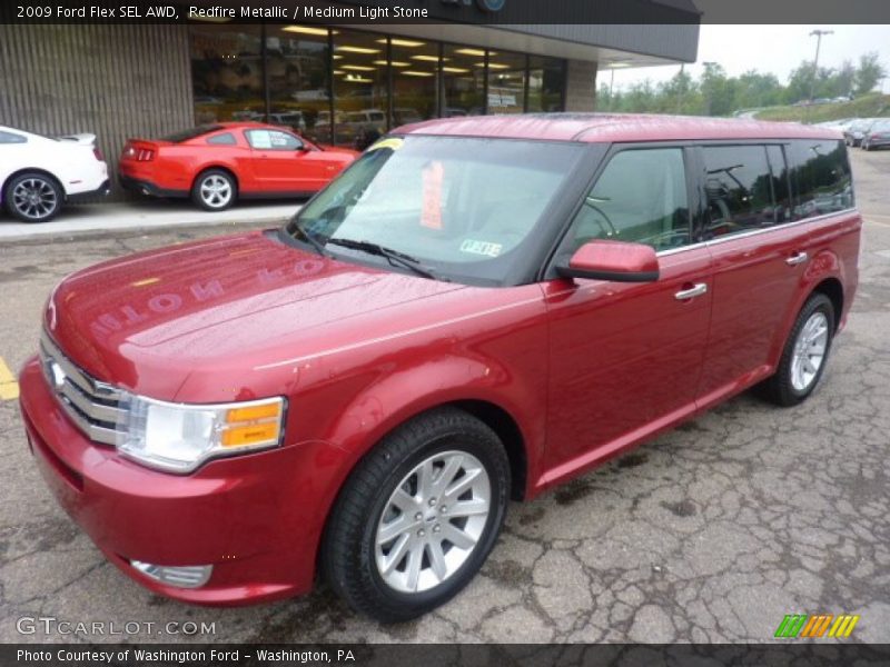 Redfire Metallic / Medium Light Stone 2009 Ford Flex SEL AWD