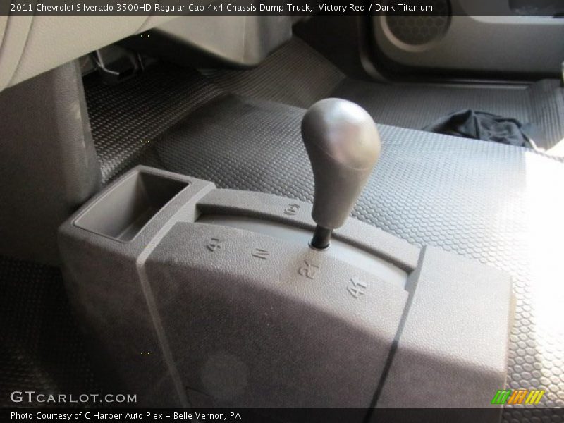 Victory Red / Dark Titanium 2011 Chevrolet Silverado 3500HD Regular Cab 4x4 Chassis Dump Truck