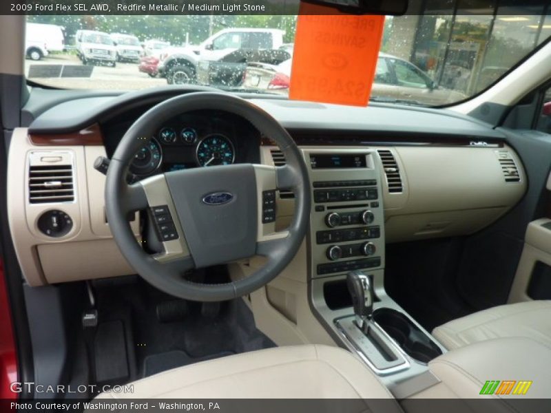 Redfire Metallic / Medium Light Stone 2009 Ford Flex SEL AWD