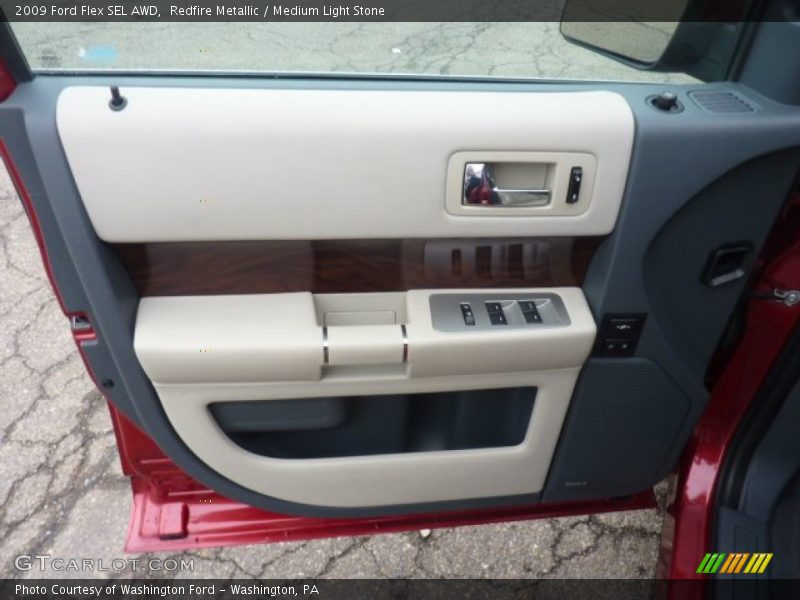 Redfire Metallic / Medium Light Stone 2009 Ford Flex SEL AWD