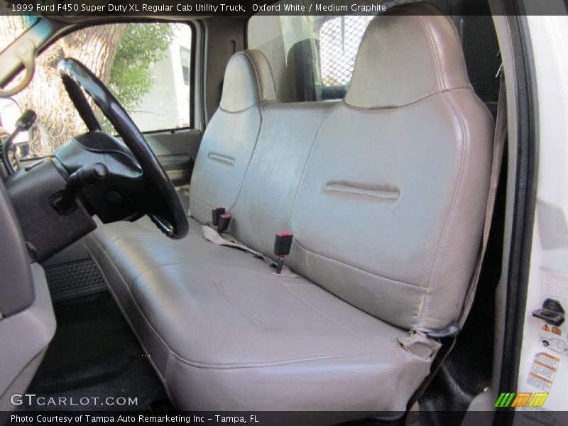  1999 F450 Super Duty XL Regular Cab Utility Truck Medium Graphite Interior