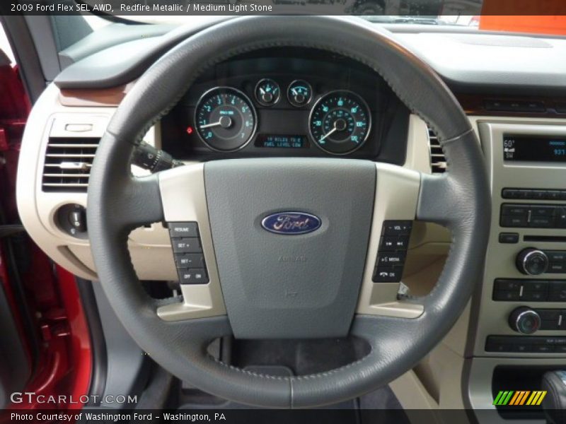 Redfire Metallic / Medium Light Stone 2009 Ford Flex SEL AWD