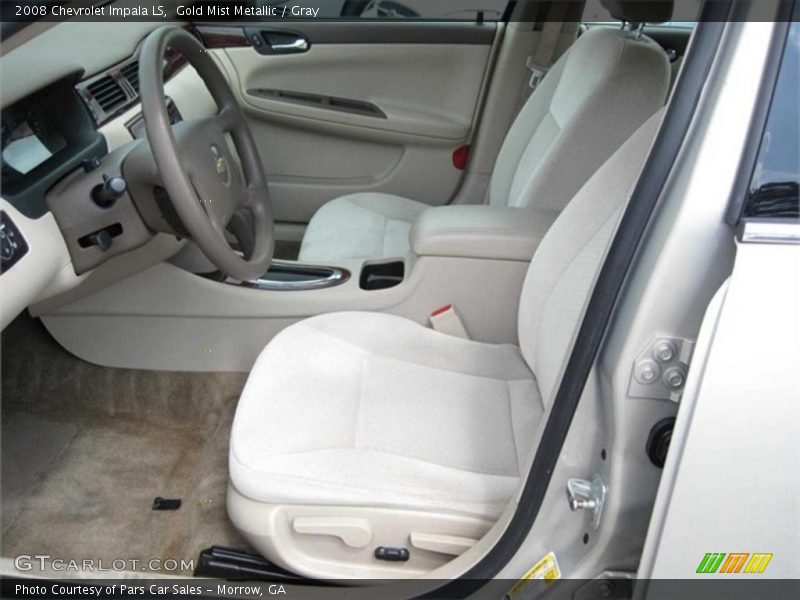 Gold Mist Metallic / Gray 2008 Chevrolet Impala LS