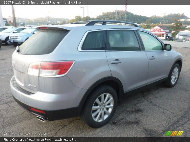 Liquid Platinum Metallic / Black 2007 Mazda CX-9 Sport