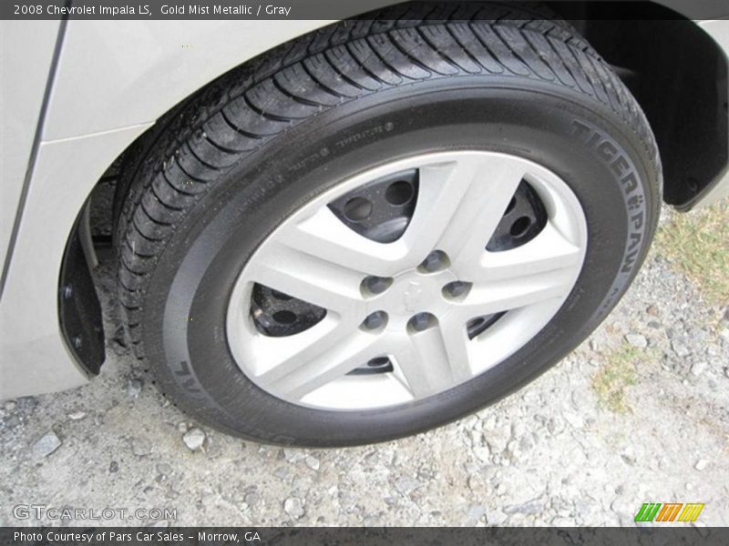 Gold Mist Metallic / Gray 2008 Chevrolet Impala LS
