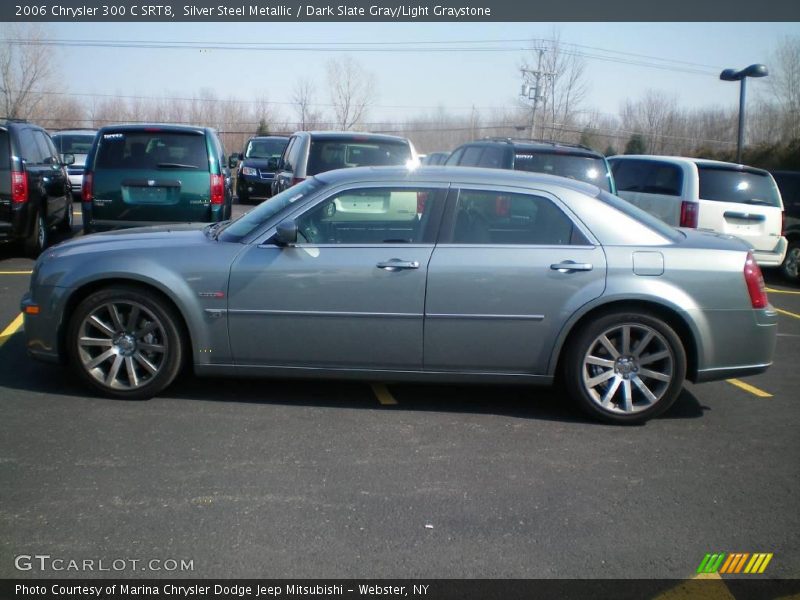 Silver Steel Metallic / Dark Slate Gray/Light Graystone 2006 Chrysler 300 C SRT8