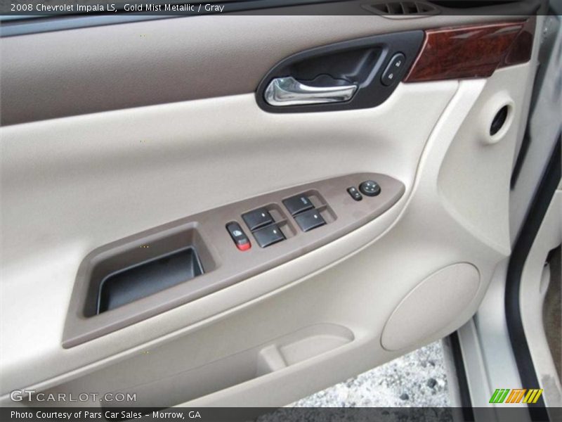 Gold Mist Metallic / Gray 2008 Chevrolet Impala LS