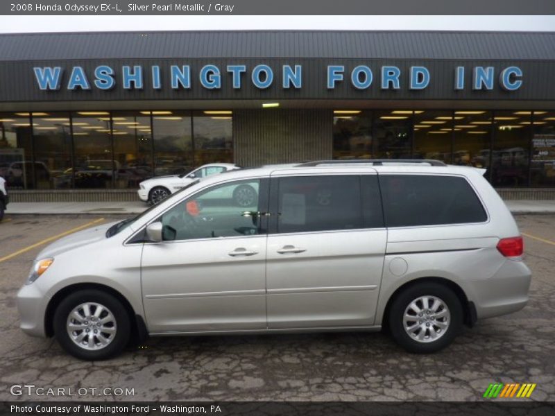 Silver Pearl Metallic / Gray 2008 Honda Odyssey EX-L