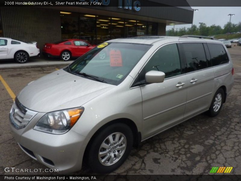 Silver Pearl Metallic / Gray 2008 Honda Odyssey EX-L