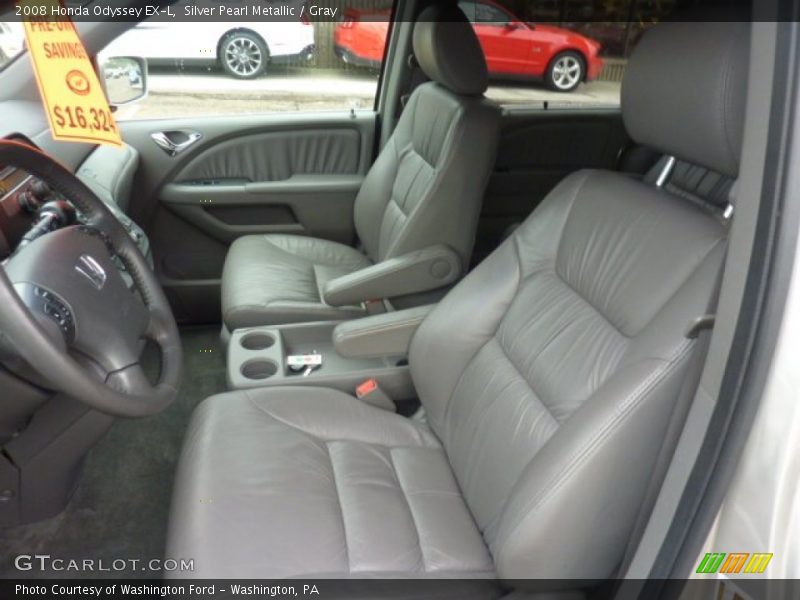 Silver Pearl Metallic / Gray 2008 Honda Odyssey EX-L
