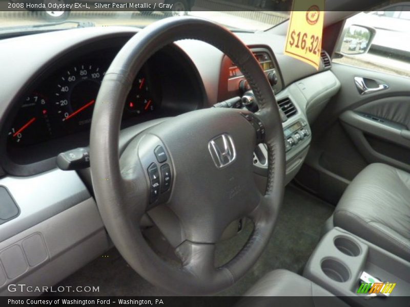 Silver Pearl Metallic / Gray 2008 Honda Odyssey EX-L
