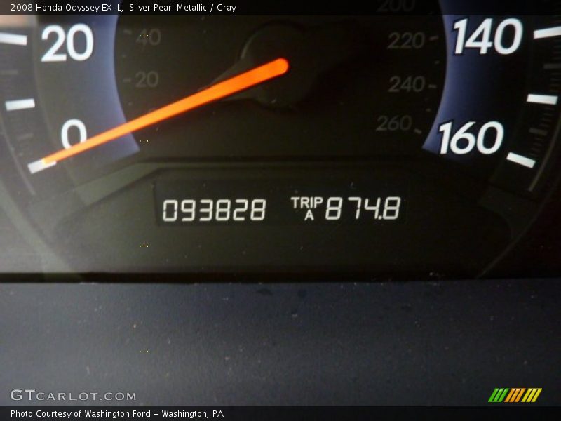 Silver Pearl Metallic / Gray 2008 Honda Odyssey EX-L