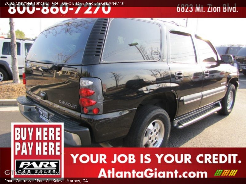 Onyx Black / Medium Gray/Neutral 2002 Chevrolet Tahoe LT 4x4