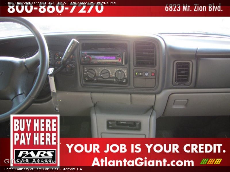 Onyx Black / Medium Gray/Neutral 2002 Chevrolet Tahoe LT 4x4