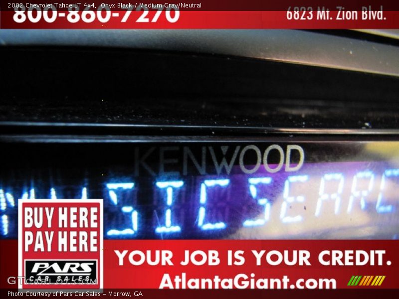 Onyx Black / Medium Gray/Neutral 2002 Chevrolet Tahoe LT 4x4