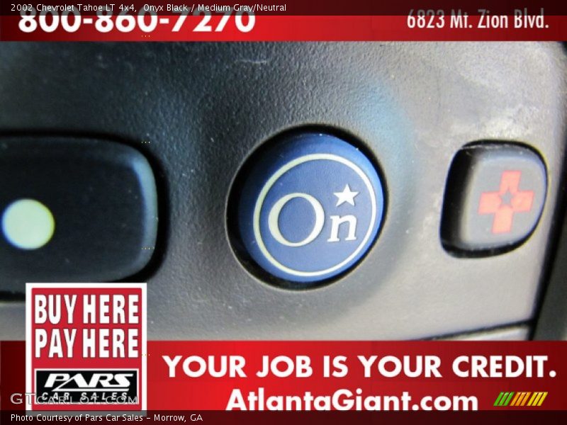 Onyx Black / Medium Gray/Neutral 2002 Chevrolet Tahoe LT 4x4