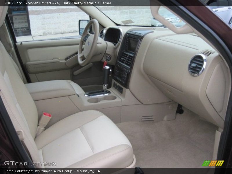 Dark Cherry Metallic / Camel 2007 Ford Explorer Limited 4x4