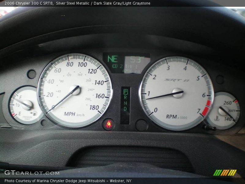Silver Steel Metallic / Dark Slate Gray/Light Graystone 2006 Chrysler 300 C SRT8