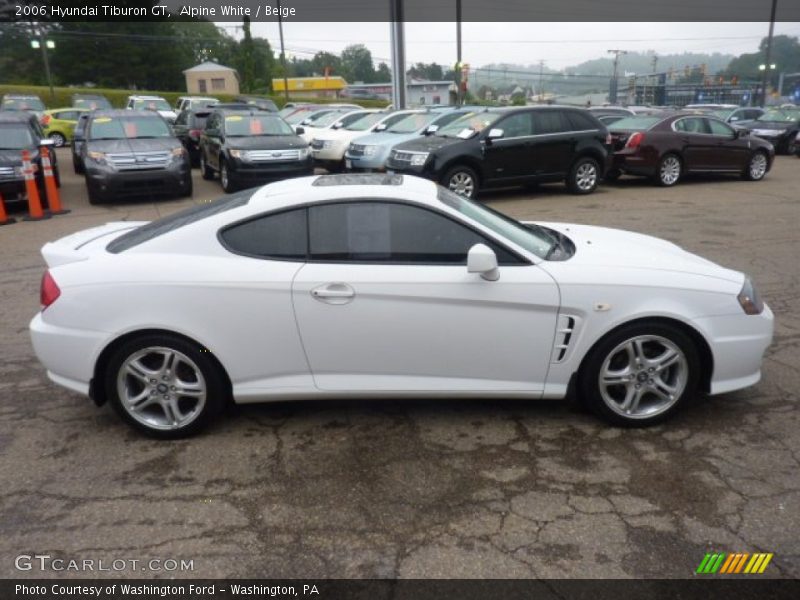 Alpine White / Beige 2006 Hyundai Tiburon GT