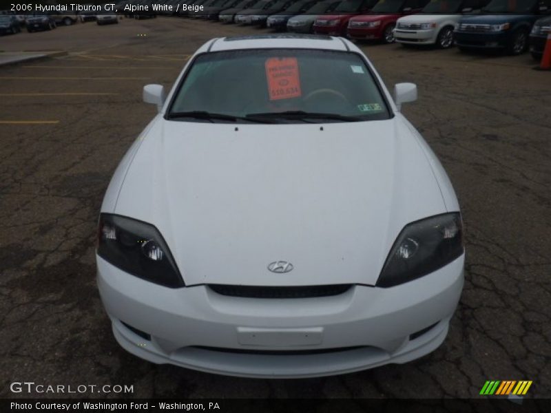 Alpine White / Beige 2006 Hyundai Tiburon GT
