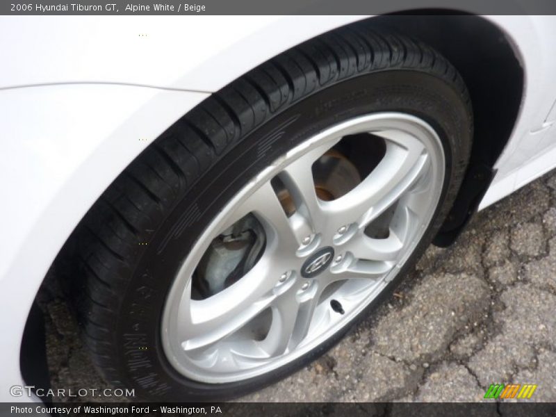 Alpine White / Beige 2006 Hyundai Tiburon GT