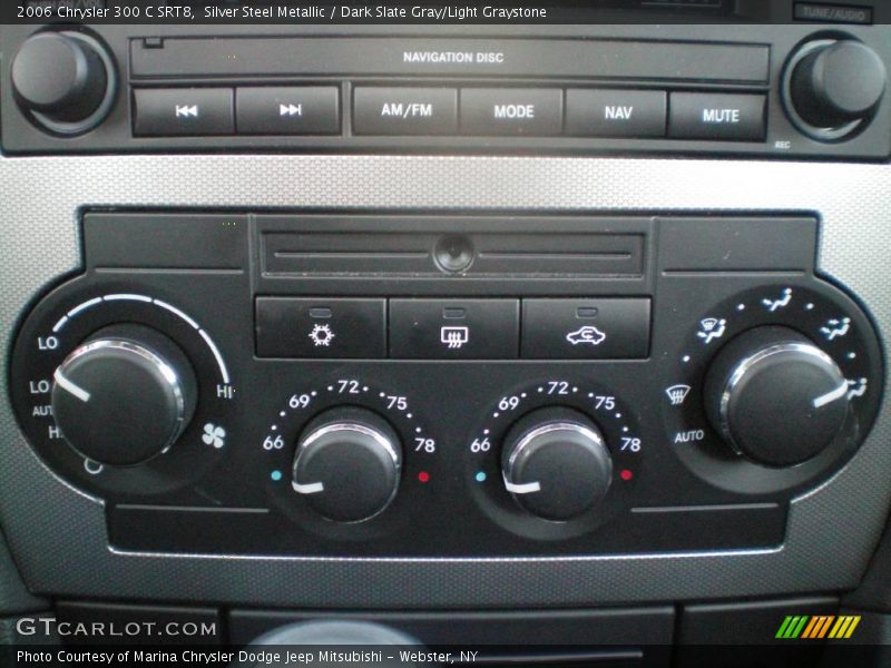 Silver Steel Metallic / Dark Slate Gray/Light Graystone 2006 Chrysler 300 C SRT8