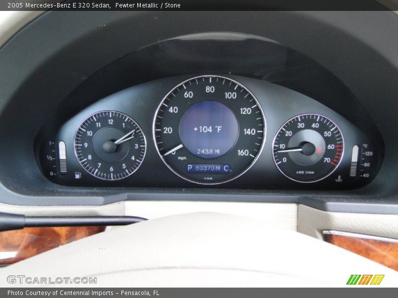 Pewter Metallic / Stone 2005 Mercedes-Benz E 320 Sedan