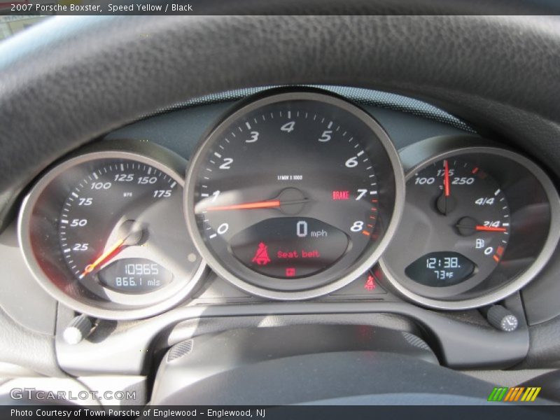 Speed Yellow / Black 2007 Porsche Boxster