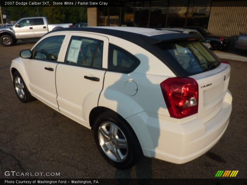Stone White / Pastel Slate Gray 2007 Dodge Caliber SXT