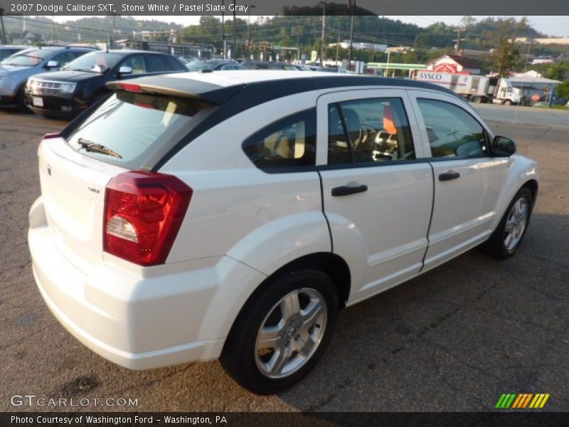 Stone White / Pastel Slate Gray 2007 Dodge Caliber SXT