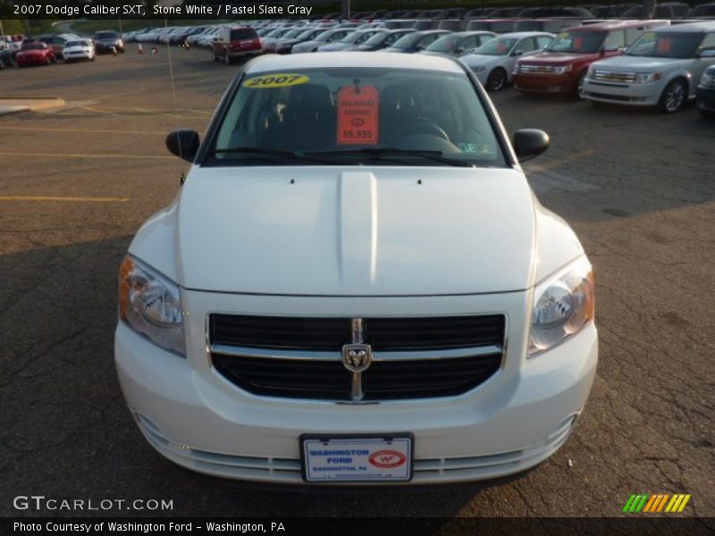 Stone White / Pastel Slate Gray 2007 Dodge Caliber SXT